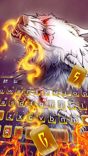 Play Mean Fire Wolf Keyboard Theme as an online game Mean Fire Wolf Keyboard Theme with UptoPlay