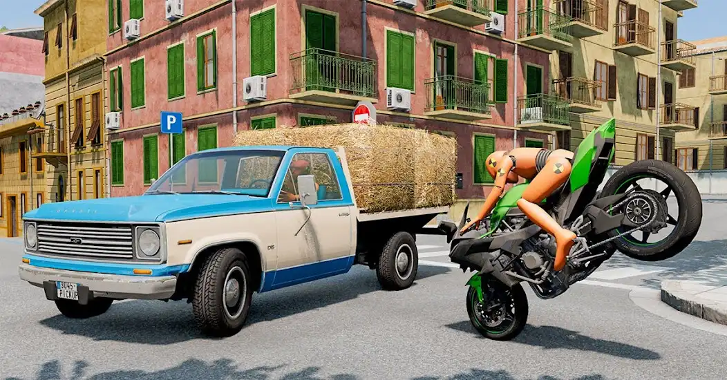 Play Mega Bike: 3D Crash Simulator as an online game Mega Bike: 3D Crash Simulator with UptoPlay