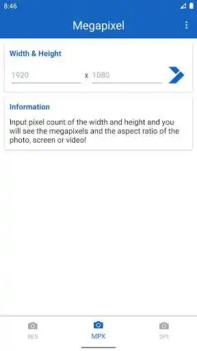 Play Megapixel Calculator