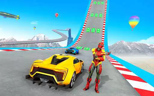 Play Mega Ramp Car Stunt: Car Games as an online game Mega Ramp Car Stunt: Car Games with UptoPlay