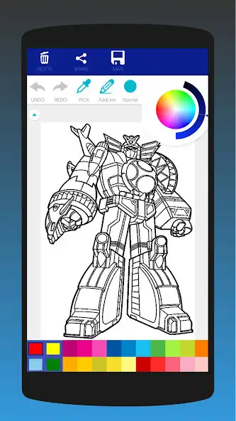 Play Mega Robot Coloring Book  and enjoy Mega Robot Coloring Book with UptoPlay