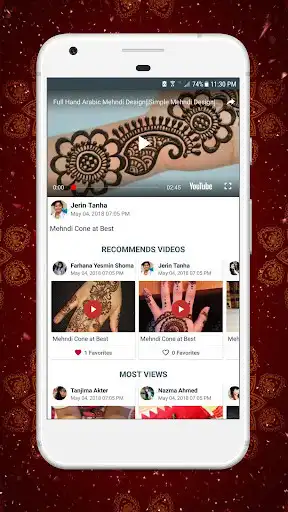 Play Mehndi Designs - Henna Designs, Arabic Designs as an online game Mehndi Designs - Henna Designs, Arabic Designs with UptoPlay