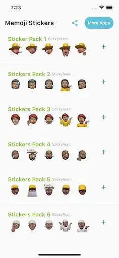 Play Memoji Black People Stickers for WhatsApp  and enjoy Memoji Black People Stickers for WhatsApp with UptoPlay