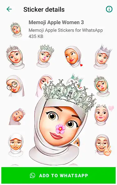 Play Memoji Hijab Muslim Stickers as an online game Memoji Hijab Muslim Stickers with UptoPlay