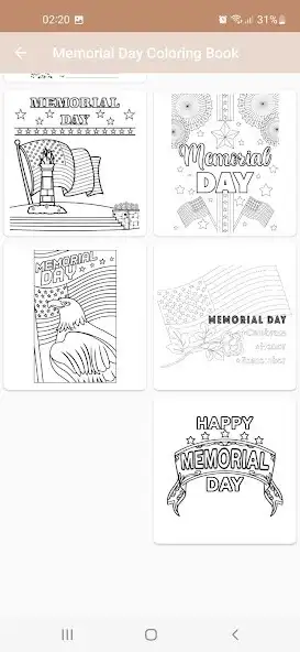 Play Memorial Day Coloring Book as an online game Memorial Day Coloring Book with UptoPlay