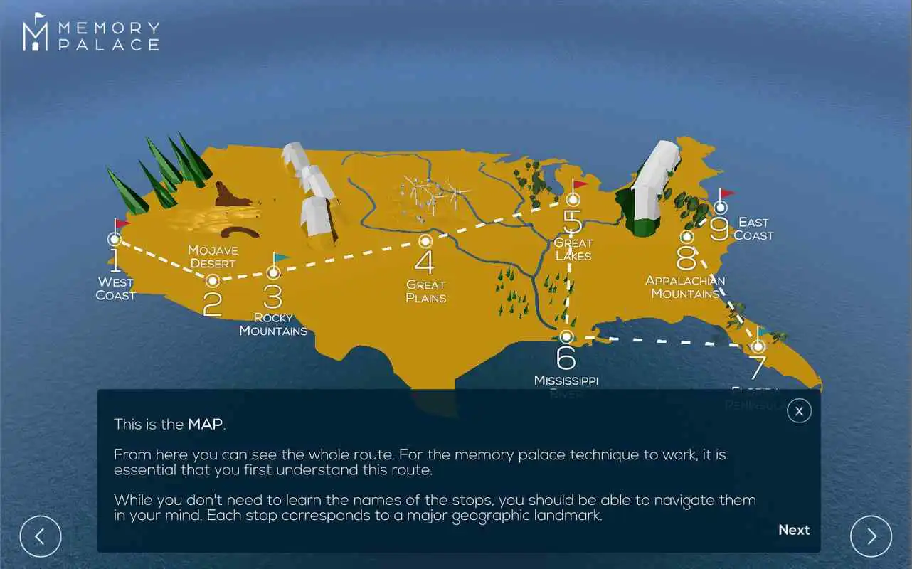 Play Memory Palace - US History