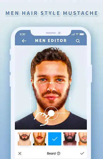 Play Men Editor - Hair Styles, Mustache as an online game Men Editor - Hair Styles, Mustache with UptoPlay