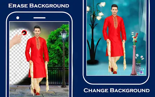 Play Men Sherwani Suit Photo Editor as an online game Men Sherwani Suit Photo Editor with UptoPlay