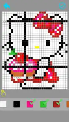 Play Meow Color by Number : Pixely Cat Coloring 2018