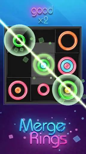 Play Merge Rings Neon - Drag n Fuse  and enjoy Merge Rings Neon - Drag n Fuse with UptoPlay