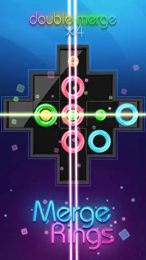 Play Merge Rings Neon - Drag n Fuse as an online game Merge Rings Neon - Drag n Fuse with UptoPlay