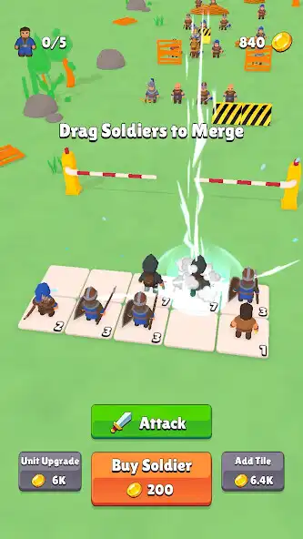 Play Merge Soldiers as an online game Merge Soldiers with UptoPlay