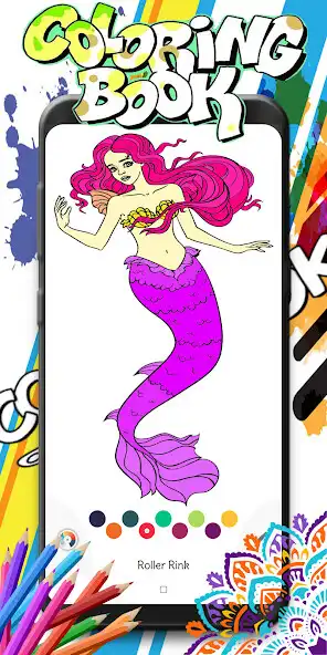 Play Mermaid Coloring Book