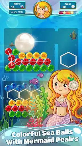 Play Mermaid Pearl - Match 3 as an online game Mermaid Pearl - Match 3 with UptoPlay