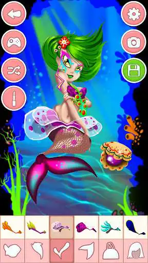 Play Mermaid Salon Dress Up Games as an online game Mermaid Salon Dress Up Games with UptoPlay