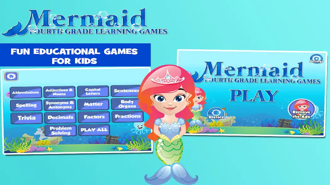 Play Mermaids Fourth Grade Games  and enjoy Mermaids Fourth Grade Games with UptoPlay