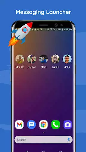 Play Messenger Lite - SMS Launcher  and enjoy Messenger Lite - SMS Launcher with UptoPlay