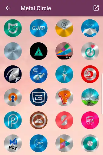 Play Metal Circle - Icon Pack as an online game Metal Circle - Icon Pack with UptoPlay