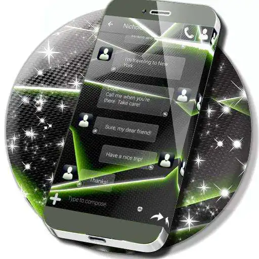 Free play online Metallic Grey. Theme for GO SMS Pro  APK