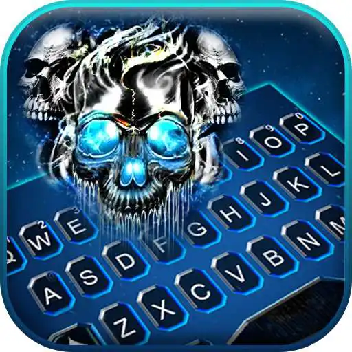 Play Metallic Skulls Keyboard Theme APK