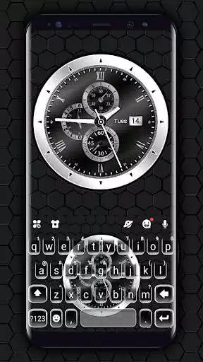 Play Metal Silver Watch Keyboard Background  and enjoy Metal Silver Watch Keyboard Background with UptoPlay