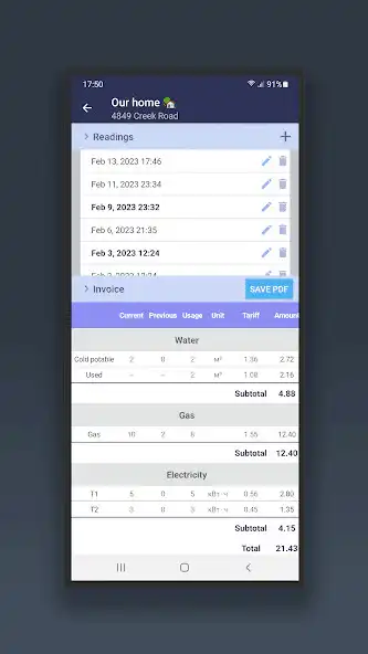 Play MeterBill: meter reading calc as an online game MeterBill: meter reading calc with UptoPlay