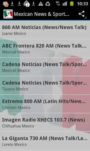 Play Mexican News & Sports Radio  and enjoy Mexican News & Sports Radio with UptoPlay