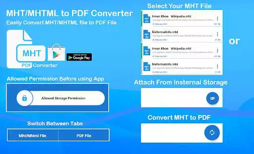 Play Mht to Pdf Converter : Mhtml to Pdf  and enjoy Mht to Pdf Converter : Mhtml to Pdf with UptoPlay