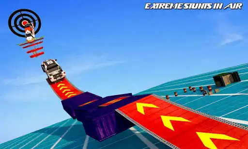 Play Mid Air Ramp Car Stunts 3D as an online game Mid Air Ramp Car Stunts 3D with UptoPlay