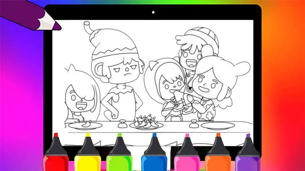 Play Miga Town coloring book  and enjoy Miga Town coloring book with UptoPlay