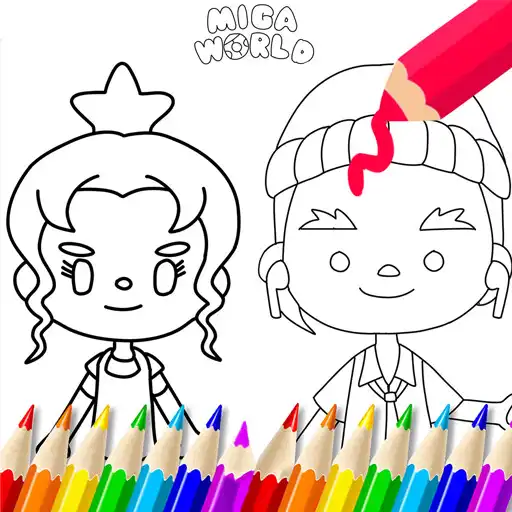 Play Miga Town Coloring Game life APK