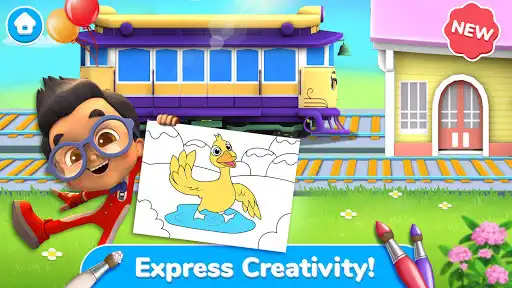 Play Mighty Express - Play & Learn with Train Friends  and enjoy Mighty Express - Play & Learn with Train Friends with UptoPlay