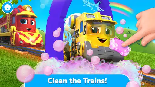 Play Mighty Express - Play & Learn with Train Friends as an online game Mighty Express - Play & Learn with Train Friends with UptoPlay