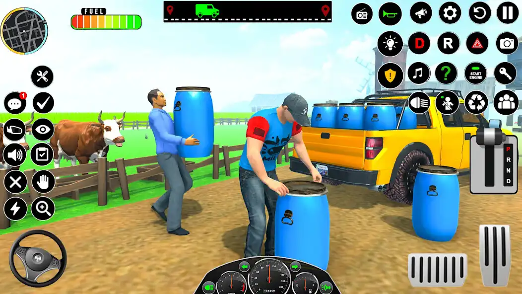 Play Milk Van Delivery Simulator 3D as an online game Milk Van Delivery Simulator 3D with UptoPlay