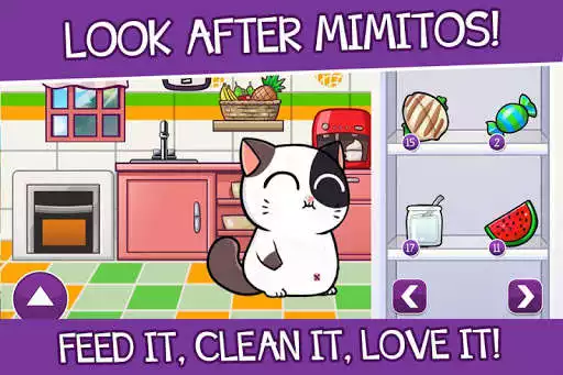 Play Mimitos Virtual Cat - Virtual Pet with Minigames as an online game Mimitos Virtual Cat - Virtual Pet with Minigames with UptoPlay