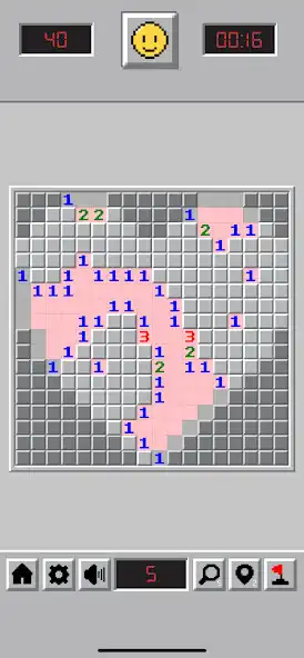 Minesweeper Classic: Pixel Art online game with UptoPlay