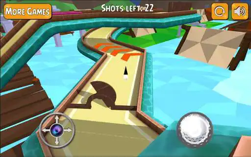 Play Mini Golf 3D Course King as an online game Mini Golf 3D Course King with UptoPlay