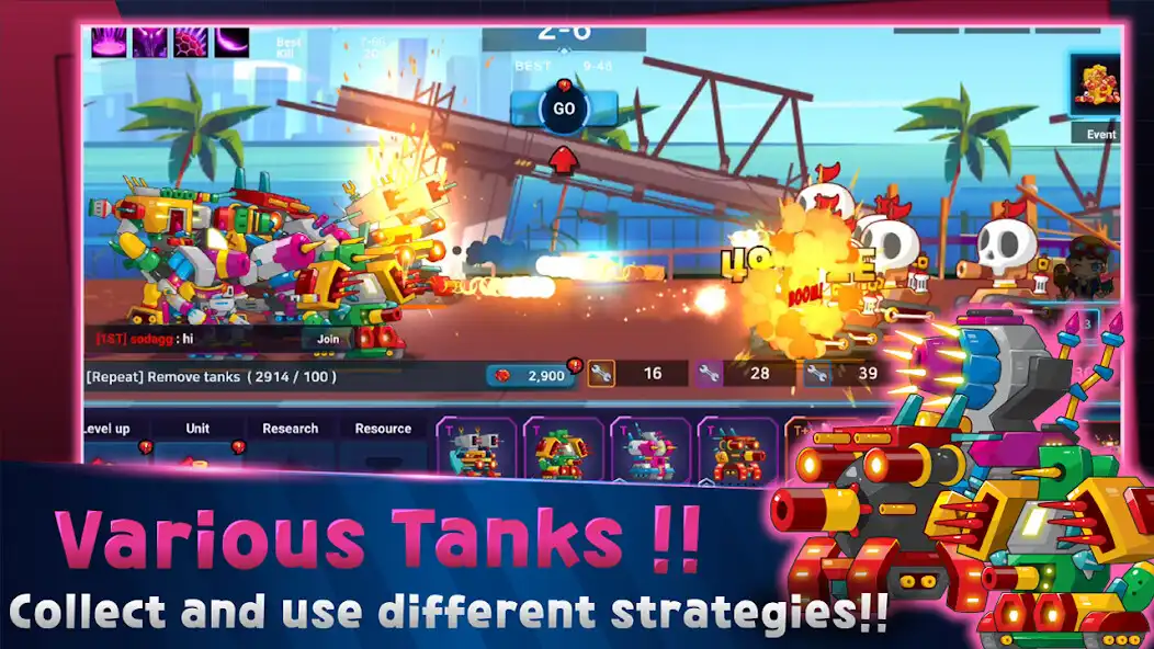 Play Mini Robot Tank : idle as an online game Mini Robot Tank : idle with UptoPlay