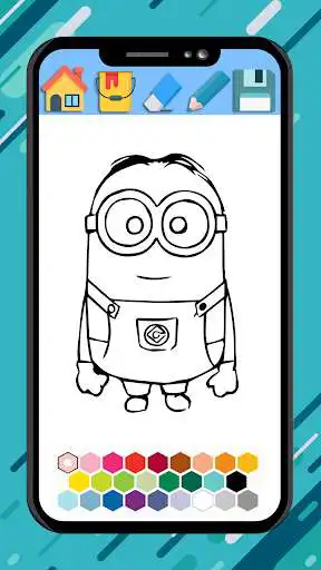 Play minnionne coloring bananas book cartoon game  and enjoy minnionne coloring bananas book cartoon game with UptoPlay