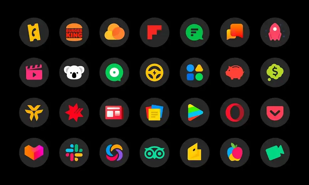 Play MiPlus Black - Round Icon Pack as an online game MiPlus Black - Round Icon Pack with UptoPlay