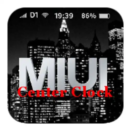 Free play online MIUI Center Clock (unofficial)  APK