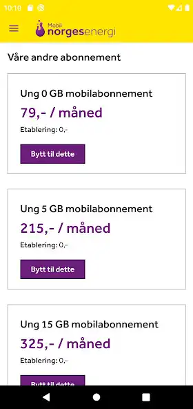 Play Mobilabonnement - NorgesEnergi as an online game Mobilabonnement - NorgesEnergi with UptoPlay