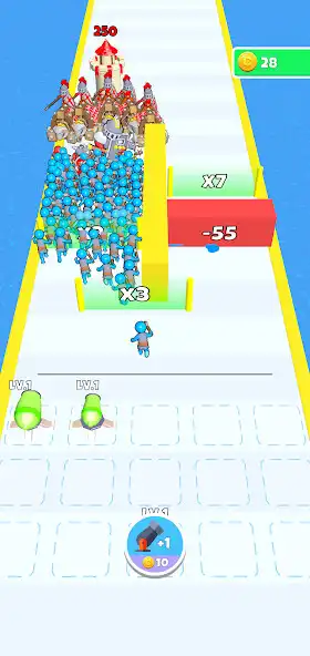 Play Mob Merge 3D as an online game Mob Merge 3D with UptoPlay