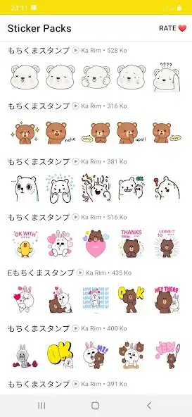 Play Mochi Kuma Stickers  and enjoy Mochi Kuma Stickers with UptoPlay