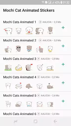 Play Mochi Peach Cat Stickers for WhatsApp  and enjoy Mochi Peach Cat Stickers for WhatsApp with UptoPlay