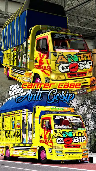 Play Mod Bussid Livery Truck Canter Anti Gosip  and enjoy Mod Bussid Livery Truck Canter Anti Gosip with UptoPlay