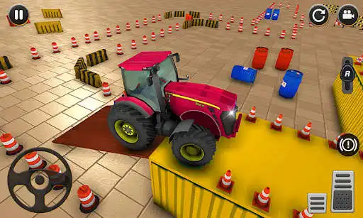 Play Modern Tractor Parking Game 3D as an online game Modern Tractor Parking Game 3D with UptoPlay