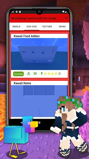 Play Mod Kawaii craft for mcpe as an online game Mod Kawaii craft for mcpe with UptoPlay