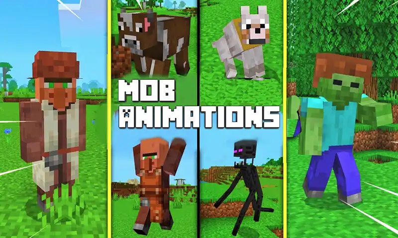 Play Mods Mobs Animations for MCPE  and enjoy Mods Mobs Animations for MCPE with UptoPlay