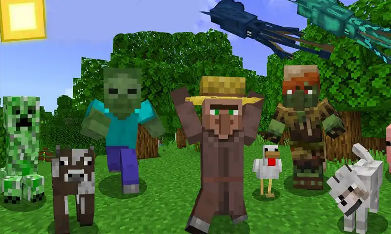 Play Mods Mobs Animations for MCPE as an online game Mods Mobs Animations for MCPE with UptoPlay